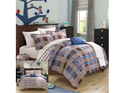 Chic Home 8 Piece Manchester Plaid Printed Reversible 