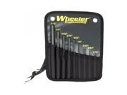 Wheeler 9 Piece Ball Profile Tips Roll Pin Punch Set w Polyester Storage Case