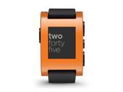 Pebble Classic Bluetooth Smartwatch Compatible with iOS and Android - Orange