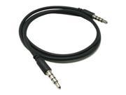 RND Auxiliary Audio Cable for Samsung Smartphones 1.5 feet black