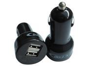 RND 2.1A (fast) Dual USB Car Charger for Smartphones iPads Tablets MP3 Players and Gaming Devices (Black)