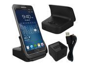RND Dock for Samsung Galaxy Note 3 with Dock mode and Audio Out compatible without or with a case black