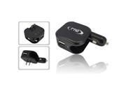 RND Dual Black USB AC Adapter / Wall charger for iPhones iPads Tablets Smartphones MP3 Players and Gaming Devices