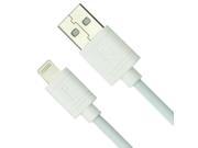 RND Apple Certified 8 Pin Lightning to USB cable 6 feet white made for iPhone 5 5S 5C iPad iPad Air iPad Mini iPod Touch