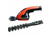 WG800.1 3.6V Cordless Lithium Ion 2 in 1 Grass Shear and Hedge Trimmer