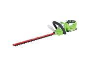 Greenworks 22172 20V Cordless Lithium-Ion 20-in Dual Action Hedge Trimmer