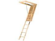 L224P Premium 250 lbs. Load Capacity 22 1 2 in. x 54 in. Open Ceiling Wood Attic Ladder for 10 ft. Ceiling Heights