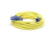 D17223025 Pro Glo 15 Amp 12 3 AWG Triple Tap CGM Extension Cord 25 ft. Yellow