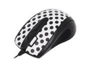 G-Cube GLBW-73PD Super Precision Wired G-Laser Mouse (Polka Dottie Design Style) able to run on almost All kinds of desktop surfaces like Wood, Glass, Leather, an