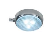Perko Round Surface Mount LED Dome Light with Adjustable Dimmer Chrome Plated 1358DP0CHR