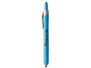 Sanford Ink 28010 Accent Retractable Highlighter Micro Chisel Tip Fluorescent Blue Pack of 12