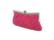 UPC 700580462327 product image for BMC Womens Evening Elegant Jeweled Rhinestone Pleated Clutch Handbag - FUCHSIA | upcitemdb.com