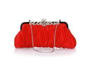 UPC 700580460729 product image for Bundle Monster Womens Vintage Satin Envelope Evening Clutch Handbag - RED | upcitemdb.com