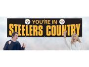 Party Animal BYSC 1 Pittsburgh Steelers Official Tailgate Banner 8 Wide