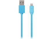 IESSENTIALS IPLH5 FDC BL Charge Sync Flat Lightning R to USB Cable 3.3ft Blue
