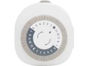GE 15152 24 Hour Round Polarized Mechanical 1 Outlet Timer