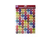 Bulk Buys HC303 48pk valentine stickers Pack of 24