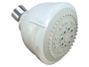 Five Function Shower Head White