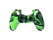 GREEN Camouflage Pattern Silicone Rubber Case Skin Grip Cover for PS4 Game Sony Playstation 4 Controller