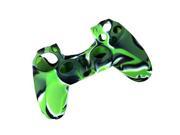 2 Pack For PS4 Sony Playstation 4 Game Controller Silicone Gel Rubber Camouflage Pattern Skin Case Cover Green