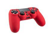 Pack of 2 Protective Skin Cover Silicone Gel Case For PS4 Playstation 4 Controller RED