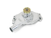 Weiand 9212P Action Plus; Water Pump; Polished; Aluminum; Twisted Short Style; Not For Competition