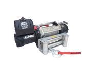 Bulldog Winch 10027 12500lb Alpha Series Winch 90ft Wire Rope Roller Frld