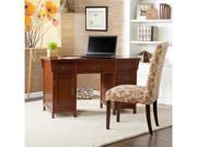 Mission Style Computer and Writing Desk, Mahogany Finish
