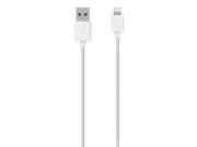 Belkin 3 Meter Lightning to USB ChargeSync Cable White F8J023bt3M WHT