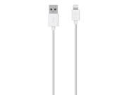 Belkin 2 Meter Lightning to USB ChargeSync Cable White F8J023bt2M WHT