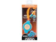 RETRAK ETAUDWBUOR Retractable Sports Wrap Earbuds Neon Blue Orange