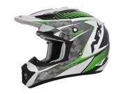 AFX FX-17 Factor Gloss MX Helmet Green/Black/White SM