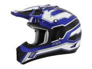 AFX FX-17 Works MX Helmet Blue/White/Black MD