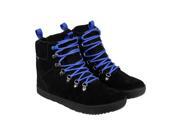 Cushe Matthias Suede Wp Black Bright Blue Mens Casual Dress Boots