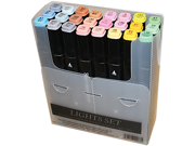 Spectrum Noir Alcohol Markers 24/Pkg-Lights