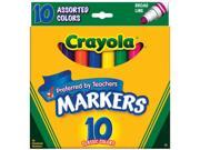 Crayola Broad Line Markers Assorted Colors 10 Pkg