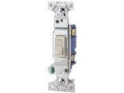 Cooper Wiring 1303 7 W 3 Way White Toggle Switch Side and Push Wire Pack of