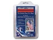Flag USA 3Ft 5Ft Polycotton VALLEY FORGE FLAG CO American Flags USS 1 Polycotton