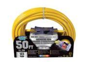 Cord Ext 12Awg 3C 50Ft 15A Yel Power Zone Extension Cords ORP511830 054732808762