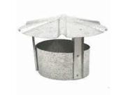 Cap Rf Rnd 8In Stl Galv BILLY PENN Chimney Caps Jacks 8105 Galvanized Steel