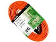 Coleman Cable 724 16 2 X 100 Foot Sjtw Orange Outdoor Extension Cord