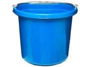 24 Qt Flat Side Bucket Blue Fortiflex Feeders and Waterers FB124BL 012891285008
