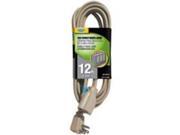 Power Zone OR681512 AC Cord 14 3 SPT 3 Beige 12 Foot Indoor 3 Conductor Each