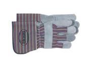 Glove Lthr Plm W Rubber Gauntl BOSS MFG CO Gloves Leather Palm 4046