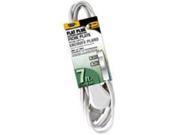 Cord Ext 16Awg 2C 7Ft Wht Power Zone Extension Cords OR920607 054732812837