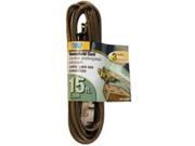 Cord Ext 16Awg 2C 15Ft 13A Brn Power Zone Extension Cords OR670615 054732808366