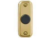 Btn Psh Crdd 2 1 4In 3 4In 00 Doorbell Buttons Accessories DH1805 Black Gold