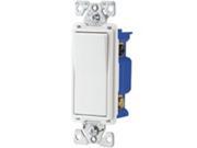 Cooper Wiring 7511 Watt BOX 1 Pole White AC Quiet Decorator Switch Side and Pu
