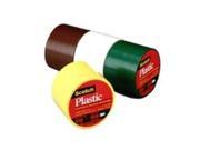 3m 6 Count 1 .50in. X 125in. Scotch Red Plastic Tape 191RD Pack of 6