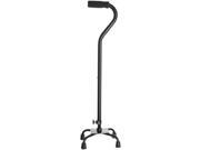 MEDLINE INDUSTRIES MDS86222W Aluminum Quad Canes Small Offset Handle Quad Canes with 6 Inch x 8 Inch Footprint Black 1 Case